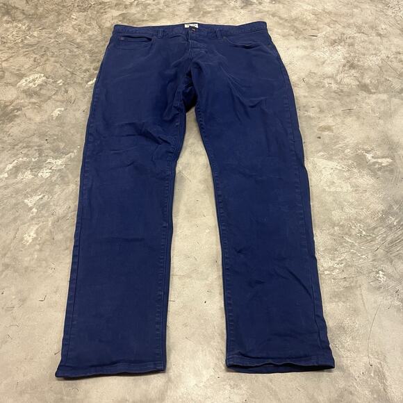 Todd Snyder Stretch 5 Pocket Jeans Mens 38x32 Blue Slim Fit - Picture 1 of 12